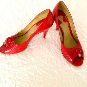 DESIGNER Vintage: CHLOE Open Toe Knot Quilted Pump